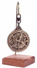 Miniaturowe astrolabium mosiężne  na zawiesiu