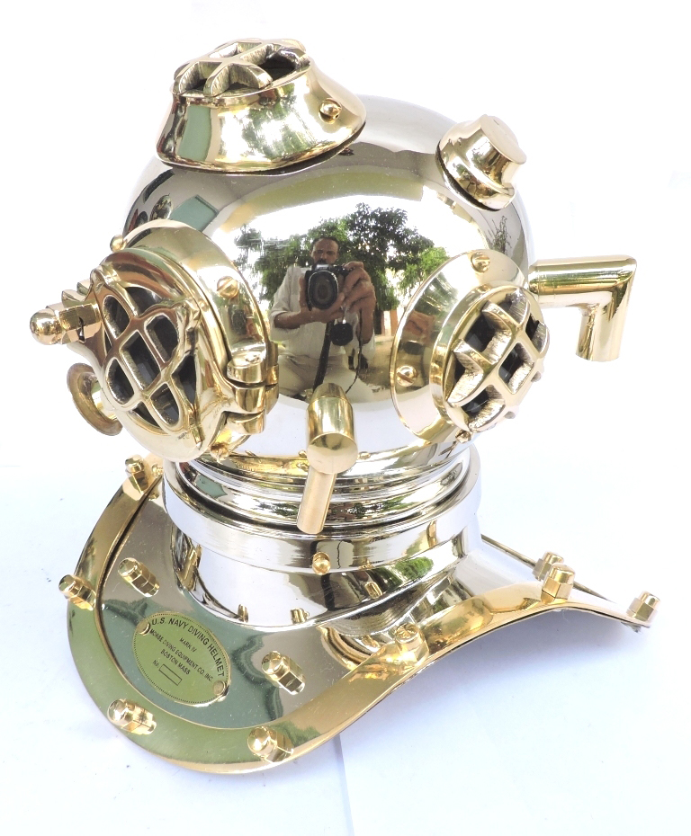 Mosiężny hełm nurka DIVER 