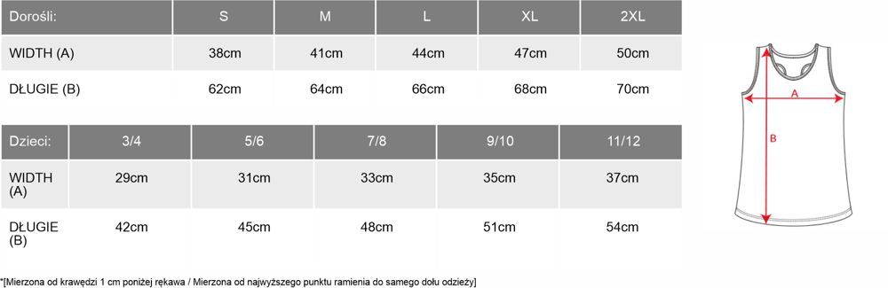 BRENDA Koszulka sportowa  bez rękawów. Damska i dz