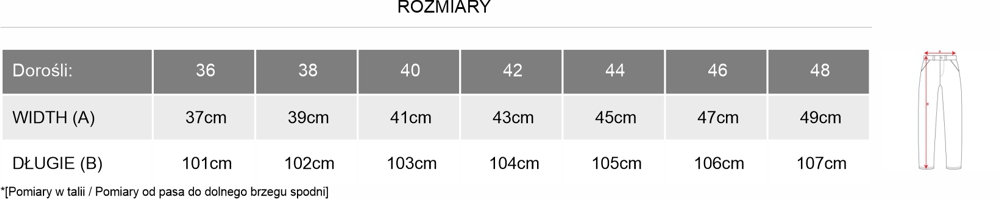 HILTON Długie spodnie damskie.