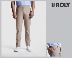 BEVERLY Spodnie męskie o kroju chinosów.