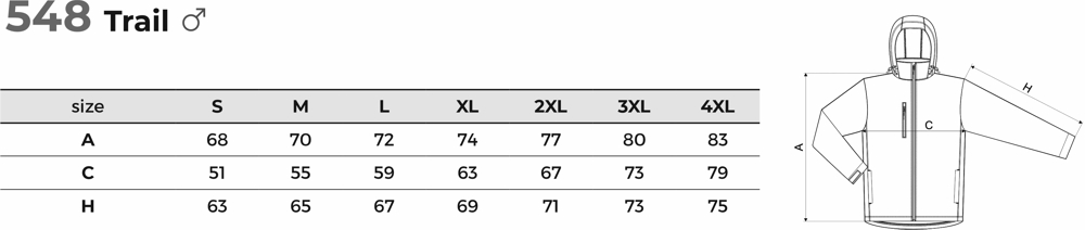 Softshell kurtka męska Trail
