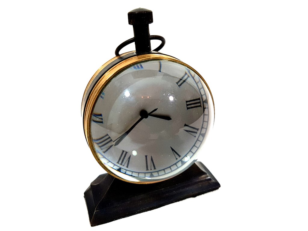 Mosiężny zegar stojący Trophy 