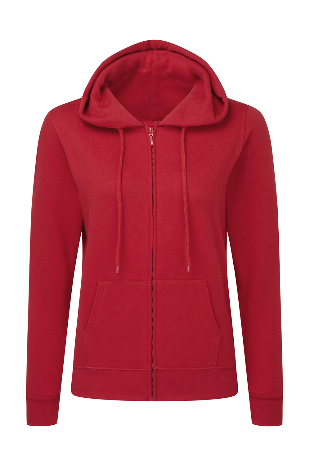 Damska bluza na zamek z kapturem