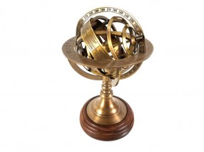 Mosiężne astrolabium sferyczne 
