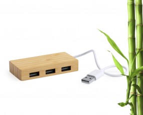 Bambusowy hub USB 2.0