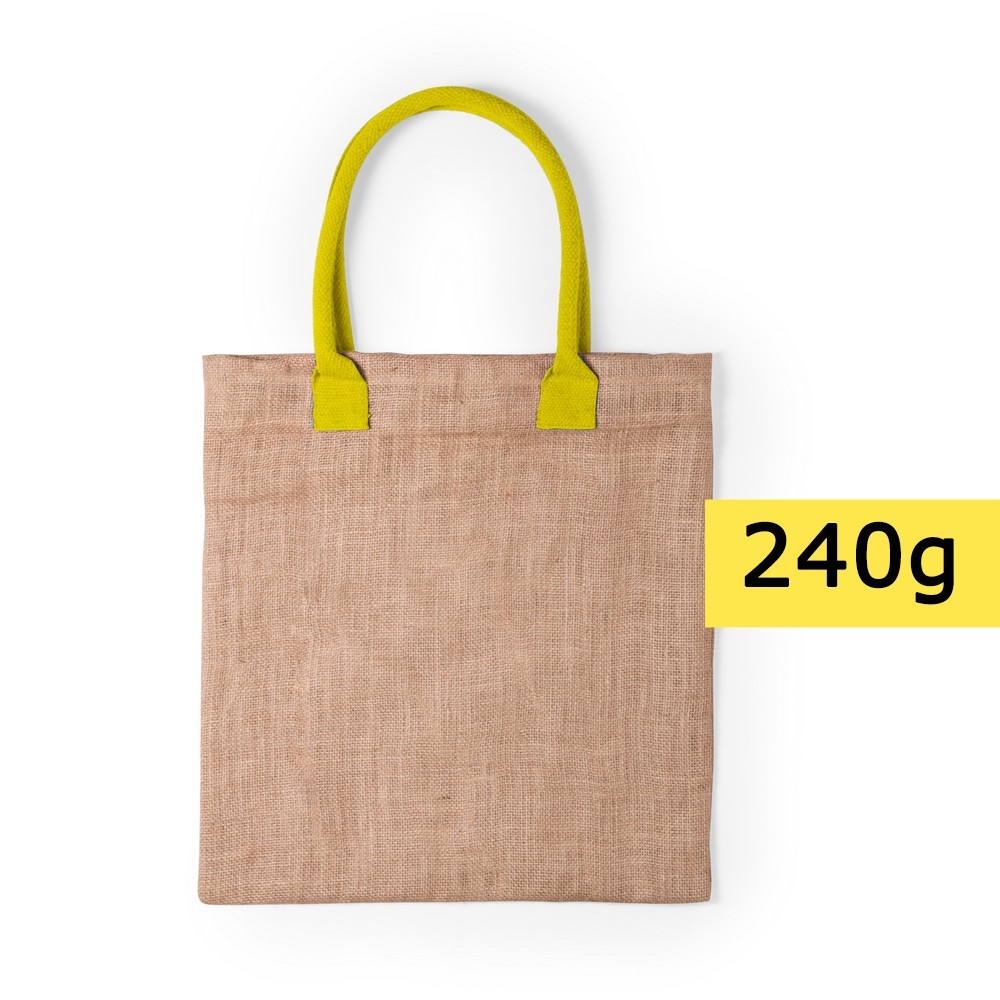 Torba z juty, z bawełnianymi rączkami