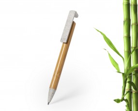 Bambusowy długopis, elementy ze słomy pszenicznej